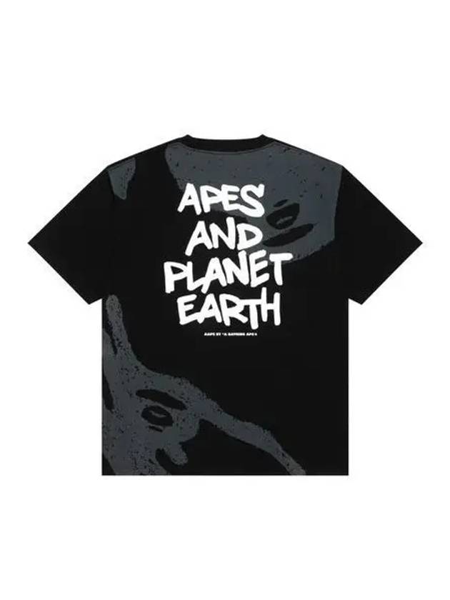 베이프 AAPE 테마 반팔 티셔츠 블랙 82907950_134885237