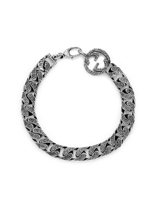 구찌 인터로킹 G 체인 팔찌 YBA454285001 실버