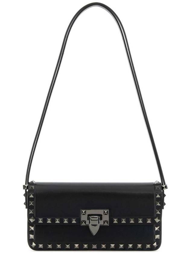 발렌티노 가라바니 락스터드 숄더 백 블랙