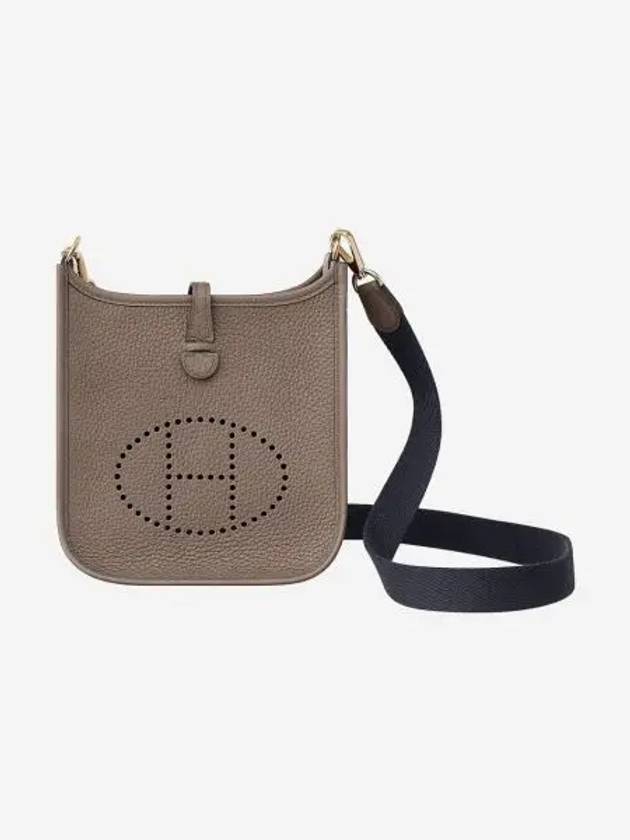 에르메스 에블린 16 아마존 백 클레망스 & 골드 하드웨어 에뚜쁘 블루 인디고 Hermes Evelyne 16 Amazone Bag Clemence & Gold Etoupe Bleu Indigo