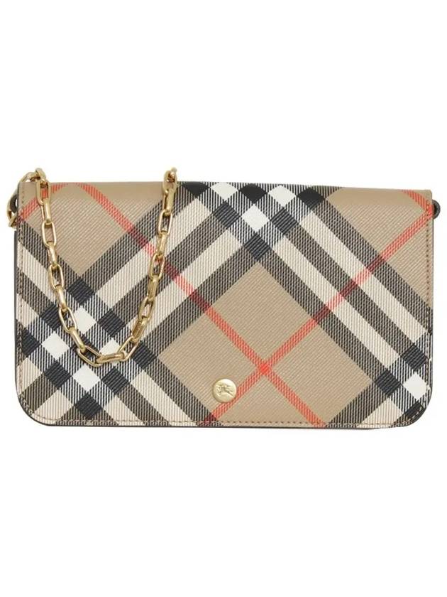 버버리 25SS 빈티지 체크 체인 크로스백 8095123