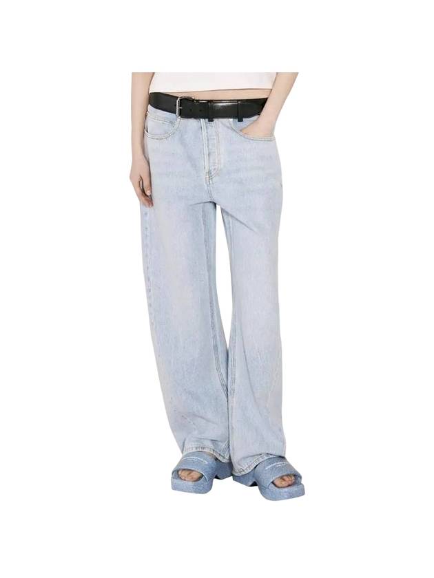 알렉산더왕 레더 벨트 벌룬 진 블루 B0111114718