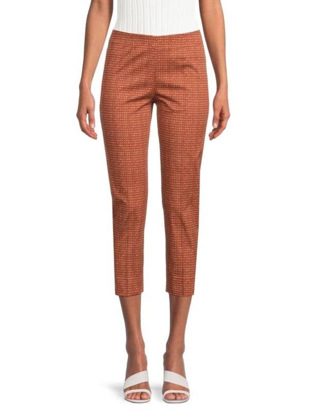 마이크로 Ditsy 프린트 크롭 팬츠 Micro Ditsy Print Cropped Pants