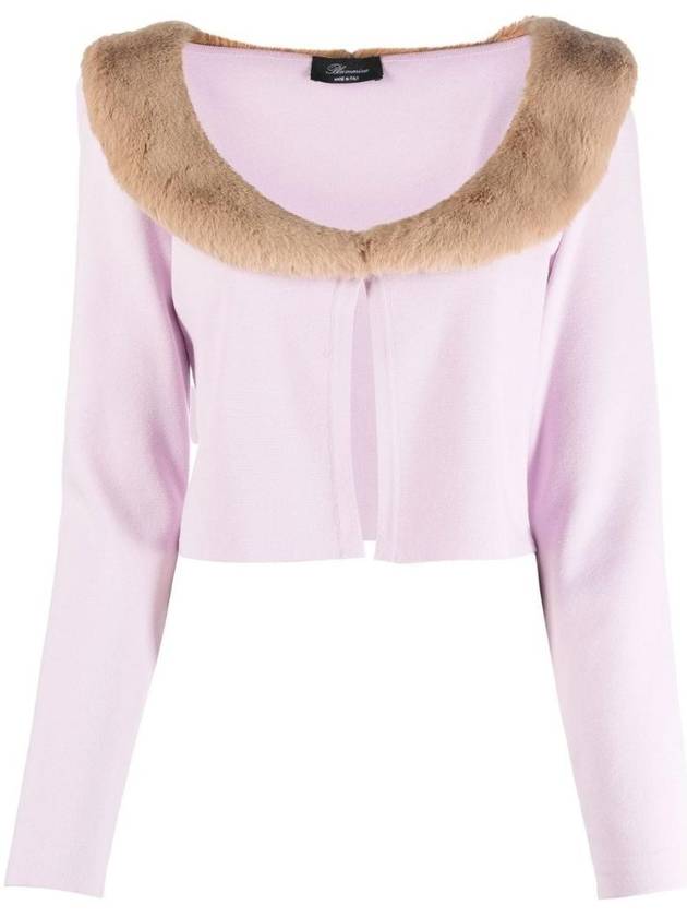 블루마린 오버사이즈 칼라 크롭 가디건 2M278A