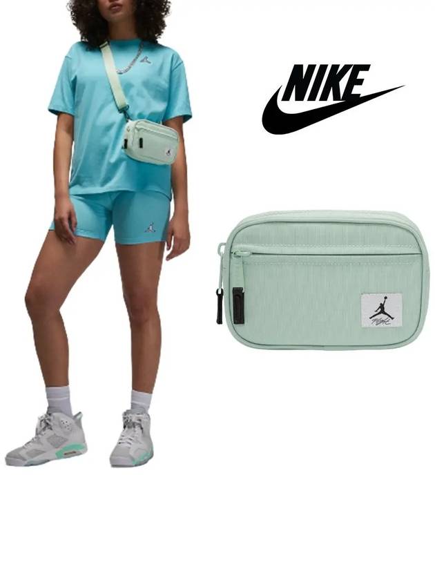 나이키 여성 조던 점프맨 미니 1L 카메라백 가방 민트 심플 베이직 남여공용