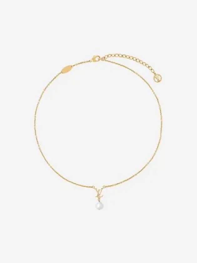 W 루이비통 LV 아이코닉 루이사 네클리스 골드 W Louis Vuitton LV Iconic Louisa Necklace Gold