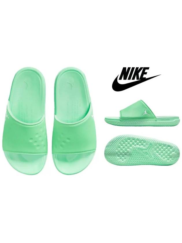 나이키 조던 플레이 점프맨 로고 슬라이드 슬리퍼 그린