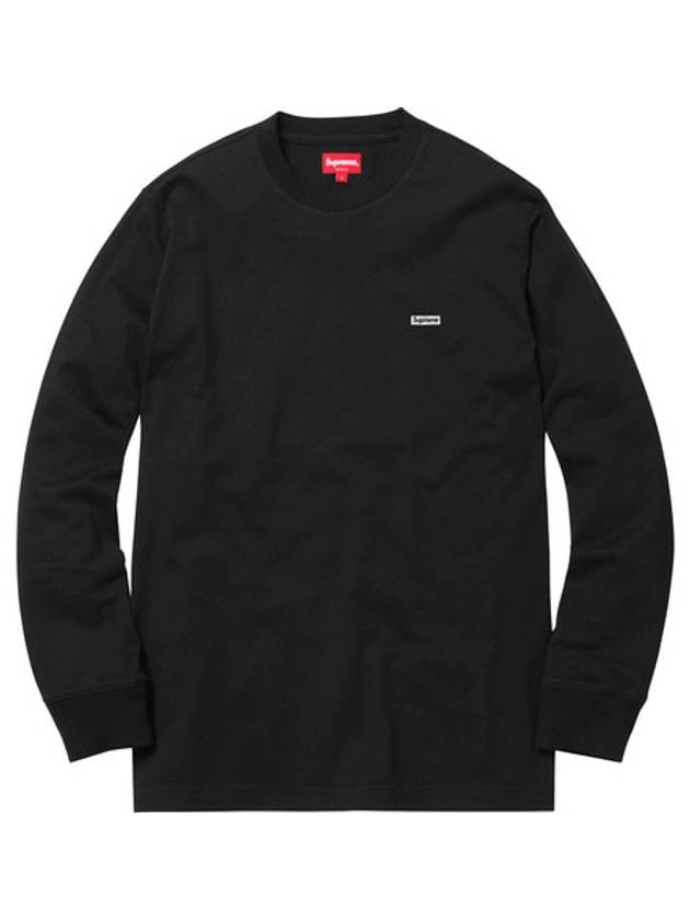 17FW 슈프림 메탈릭 박스로고 롱슬리브 티 블랙 Supreme Metallic Box Logo L/S Top Black