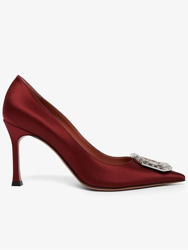 Camelia 90 red satin pumps