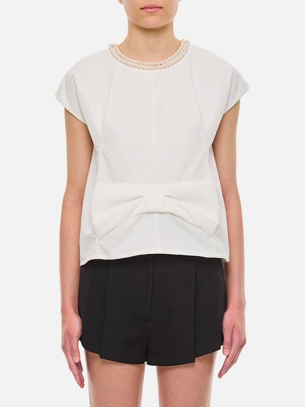 Junya Watanabe Pearl Neckline Blouse