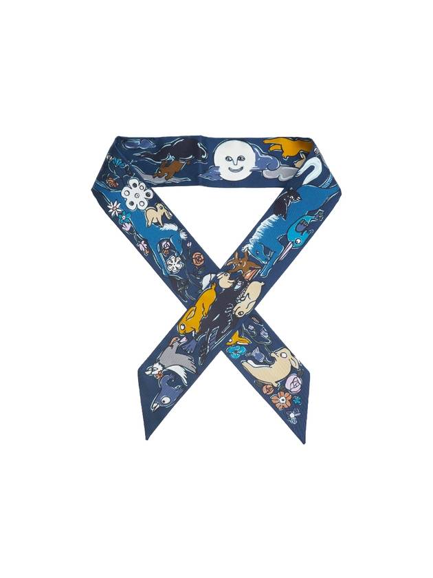 에르메스 밀레앙 라핀스 트윌리 스카프 마린