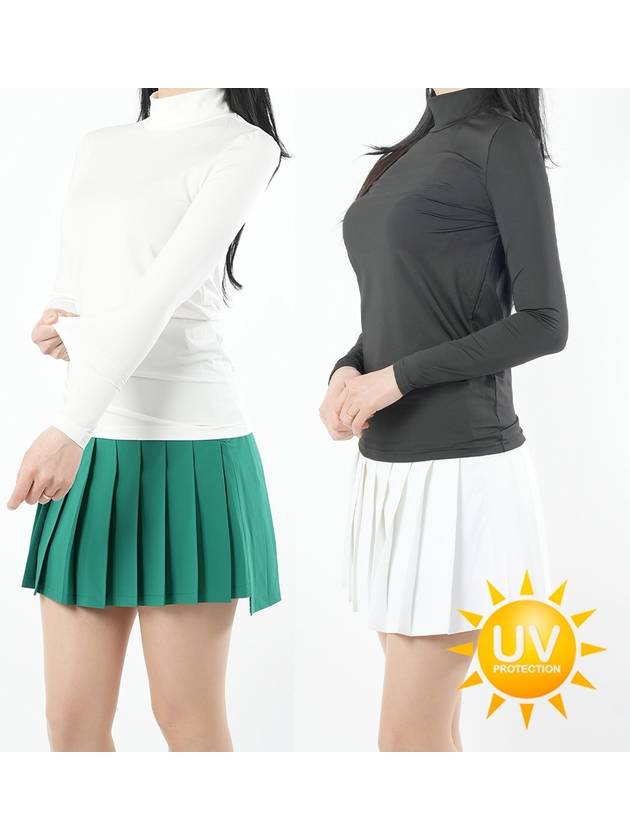 티앤드골프 자외선차단 여성 반목 골프티셔츠 여자골프이너 기능성 긴팔 골프웨어