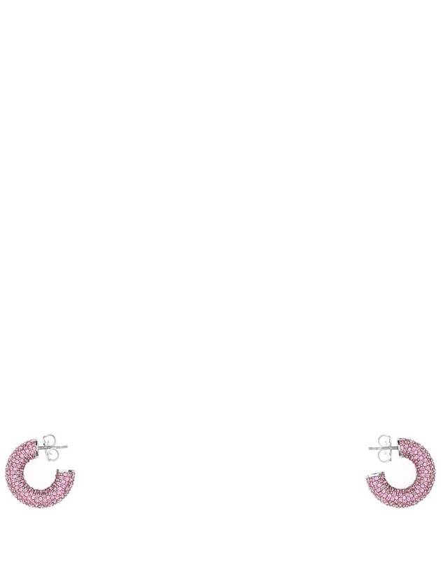 아미나 무아디 장식된 메탈 미니 카메론 이어링 CAMERONHOOPMINI ROSE