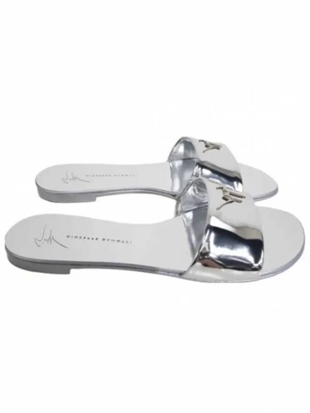 쥬세페자노티 E800003 004 로고 샌들 실버 Giuseppe Zanotti