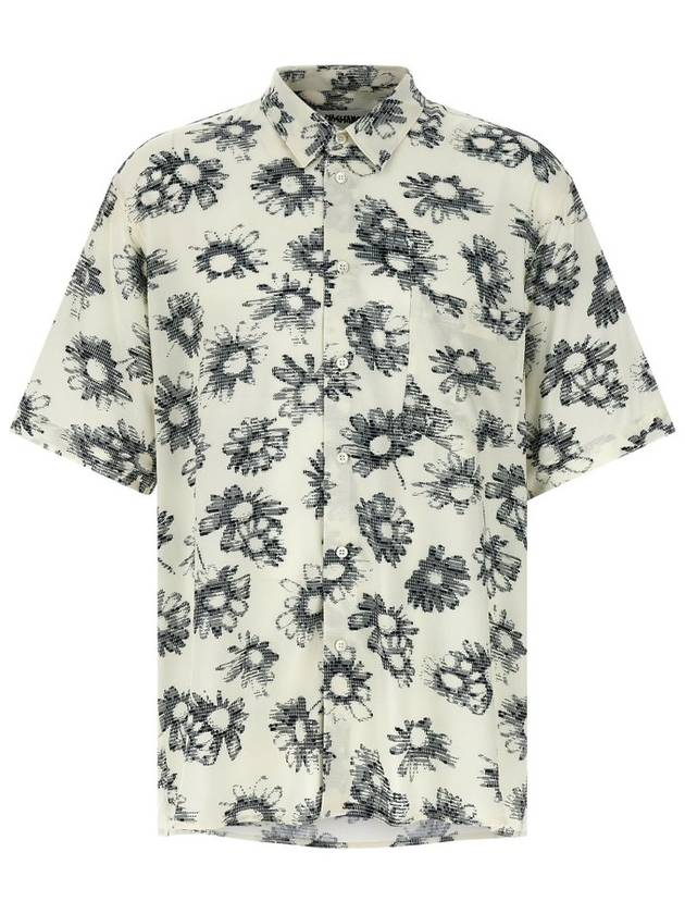 마글리아노 매트릭스 플로럴 프린트 셔츠