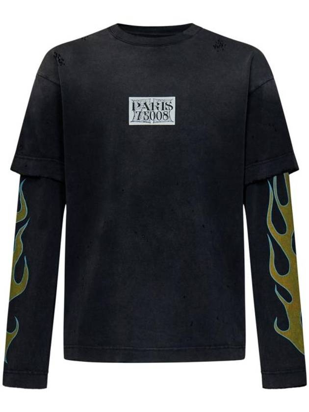 23FW 지방시 긴팔 티셔츠 BM71JW3YGE001 BLACK