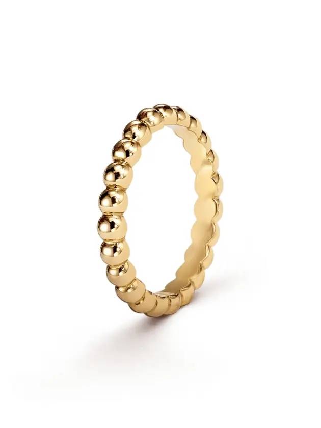 반클리프앤아펠 뻬를리 미디엄 비즈 반지 골드 옐로우