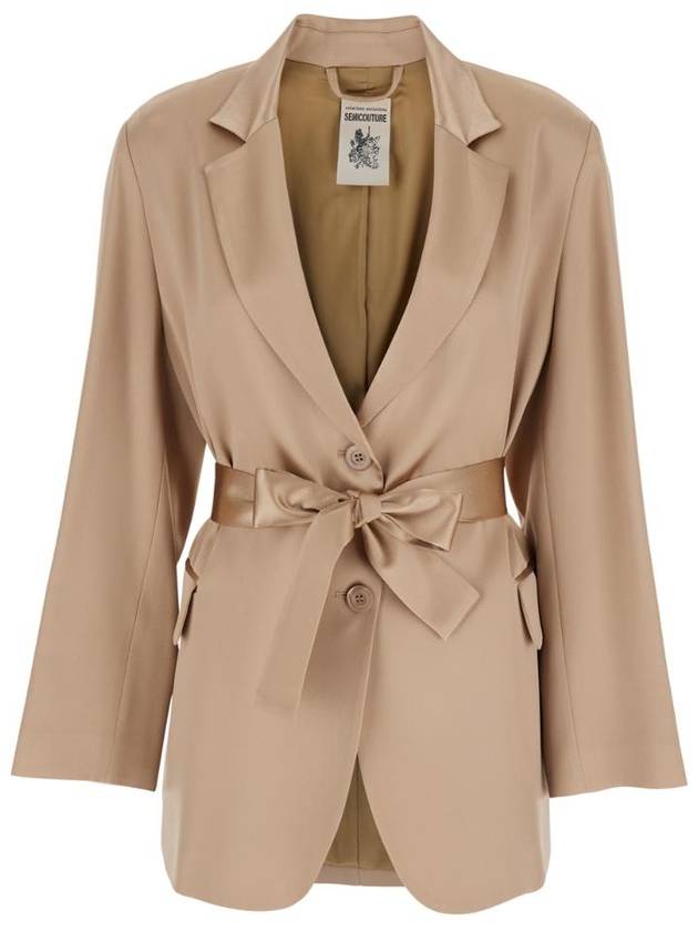 SEMICOUTURE SATIN BLAZER Y5SM06V560