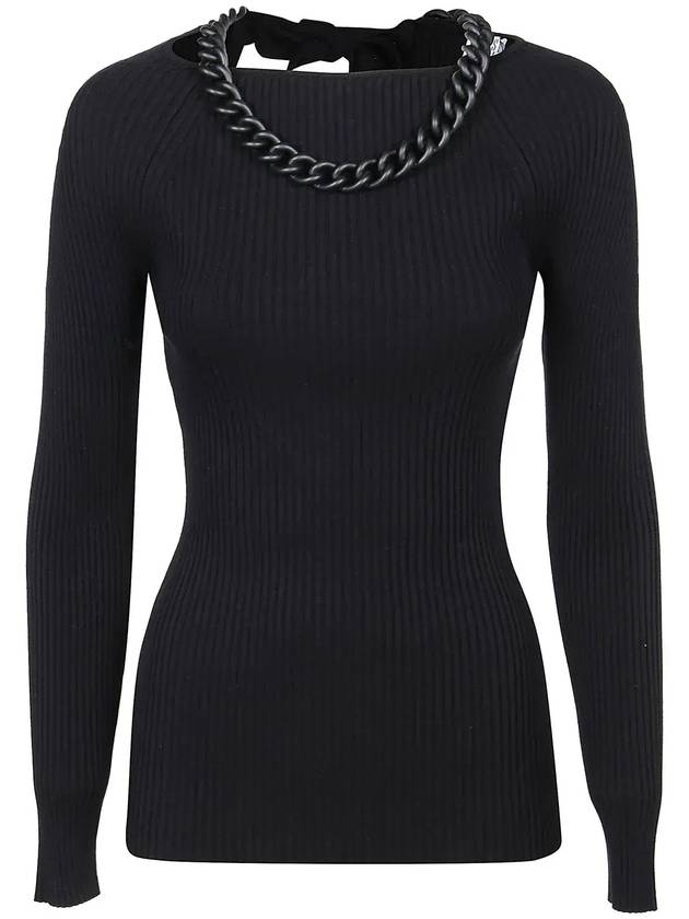 Giuseppe Di Morabito 체인 디테일 오픈백 탑 201KN210_10