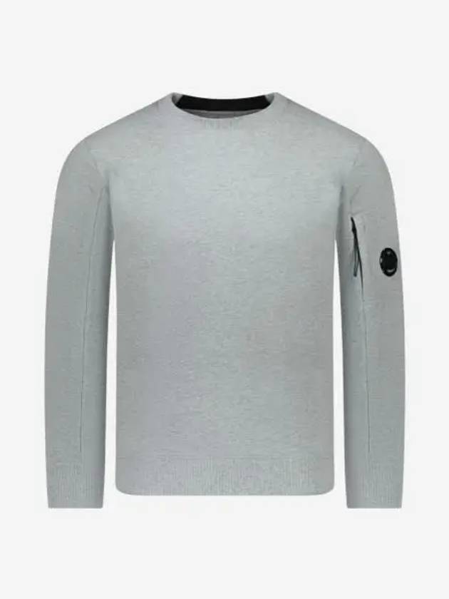 C.P. 컴퍼니 다이애그널 레이즈드 플리스 스웨트셔츠 그레이 멜란지 24SS C.P. Company Diagonal Raised Fleece Sweatshirt Grey Melange 24SS