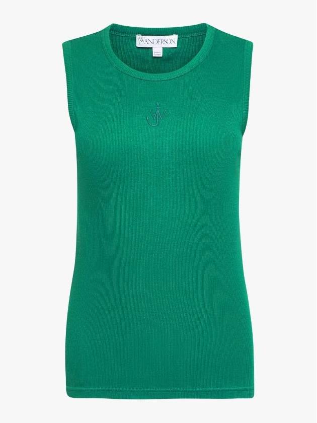 JW Anderson TANK TOP WITH ANCHOR EMBROIDERY
