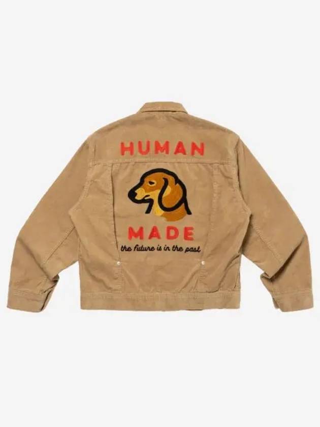 휴먼 메이드 닥스 코듀로이 워크 자켓 베이지 Human Made Dachs Corduroy Work Jacket Beige
