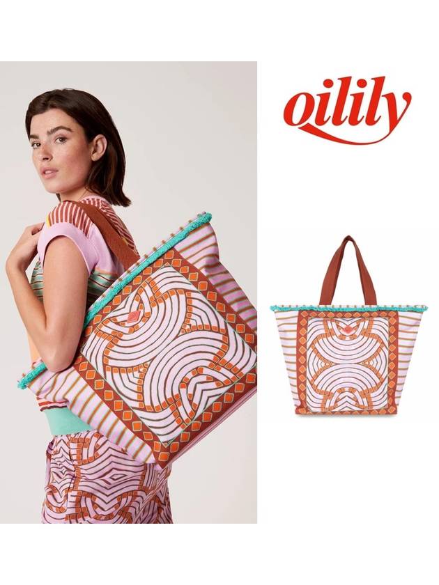 오일릴리 대형가방 산드라 기하학 패턴 쇼퍼백 MEOIL1178