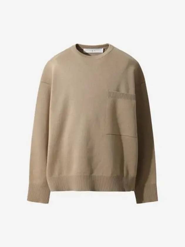 이로 울 포켓 니트 풀오버 베이지 Iro Wool Pocket Knit Pullover Beige