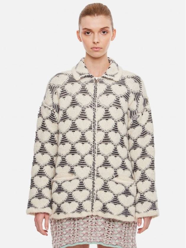 Marco Rambaldi Floating Heart Knitted Jacket