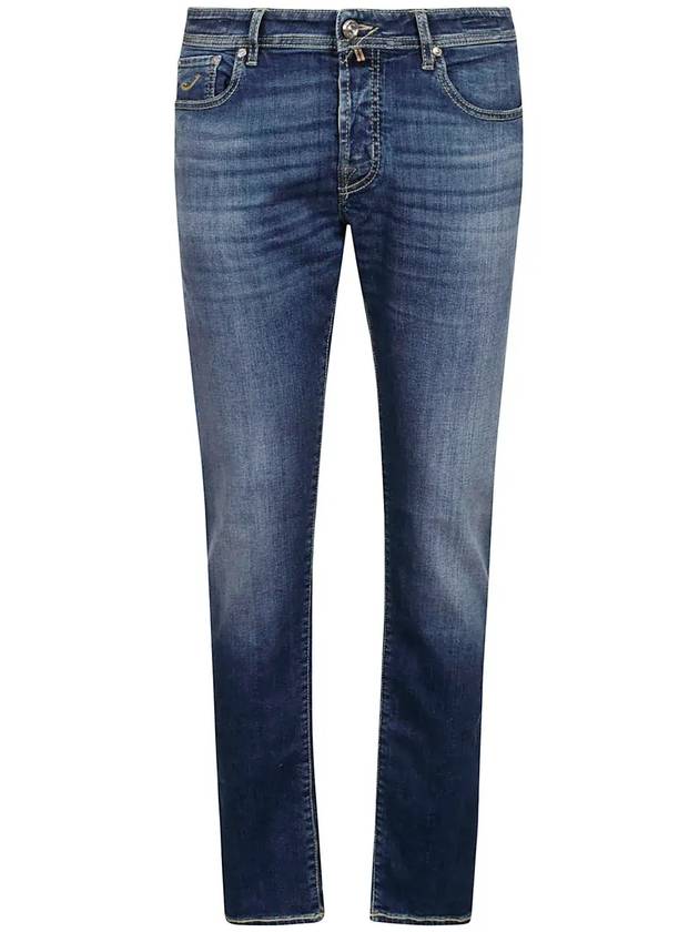 Jacob Cohen 로고 패치 패디드 진 UQL0630S3619084D_084D