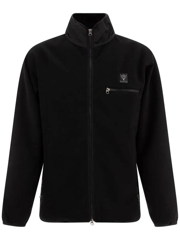 South2 West8 트리밍 파이핑 재킷 PU489_BBLACK