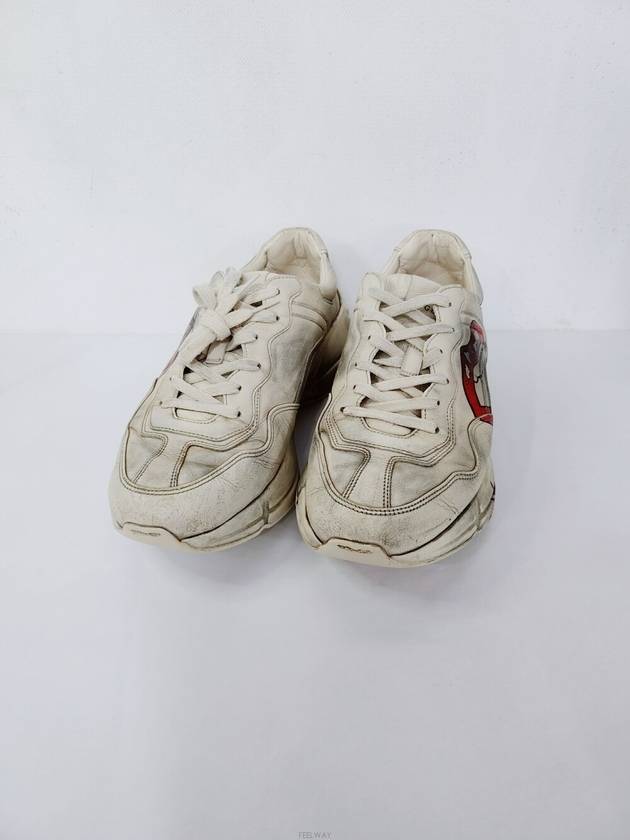 [중고명품 DHLUX] 구찌 라이톤 더티 입술 남성 스니커즈 7/265