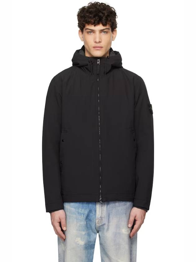 Black Short Soft Shell jacket 251828M180047