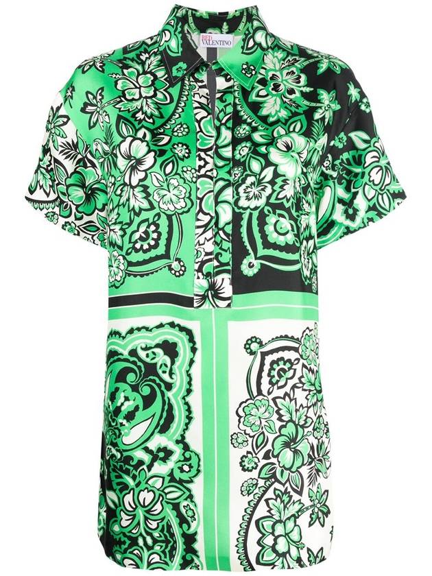 Valentino Red Floreal shirt