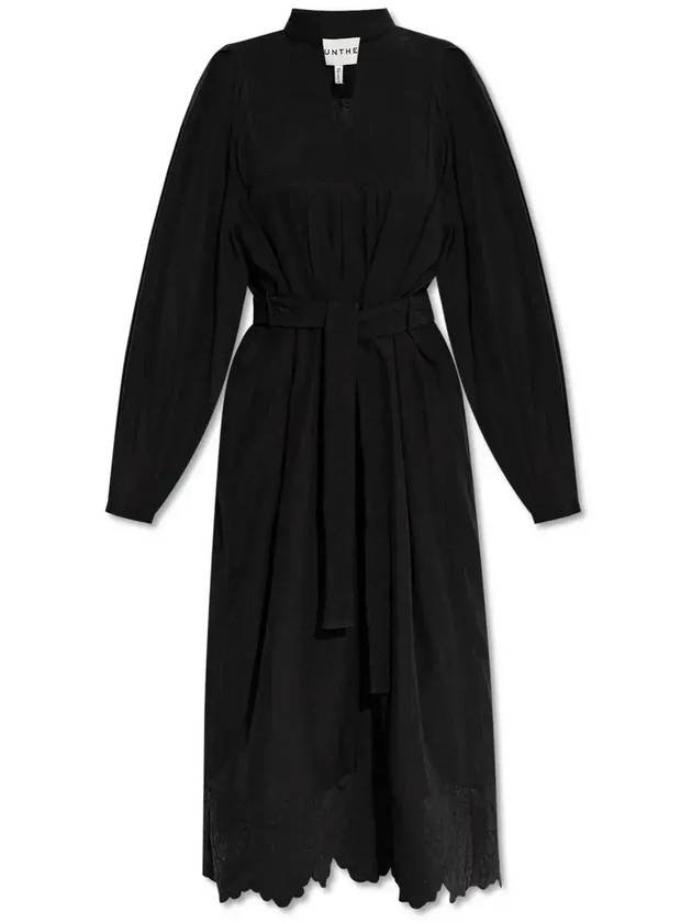 Munthe 엘레강트 벨티드 미디 드레스 2511304251300_BLACK