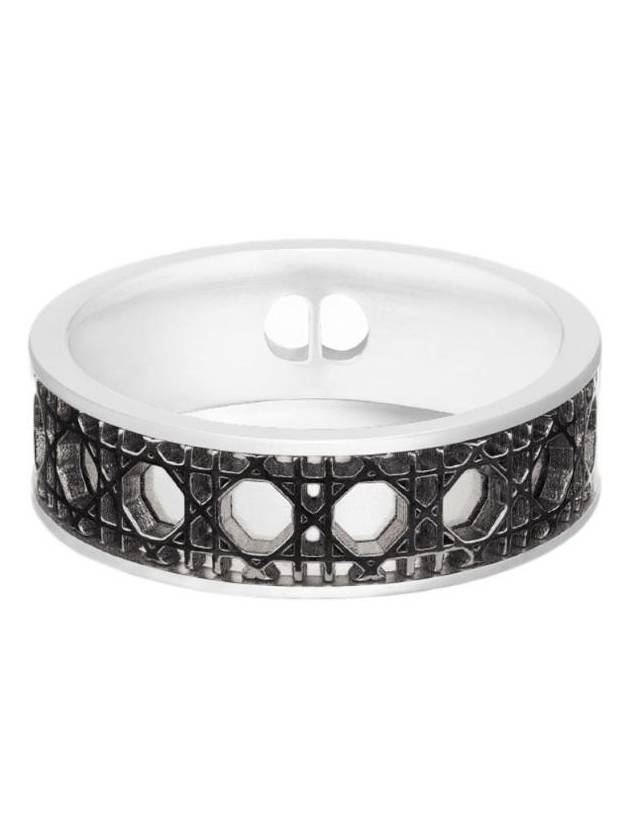 디올 까나쥬 링 실버 앤 루테늄 피니쉬 실버 루테늄 R2425HOMST D992