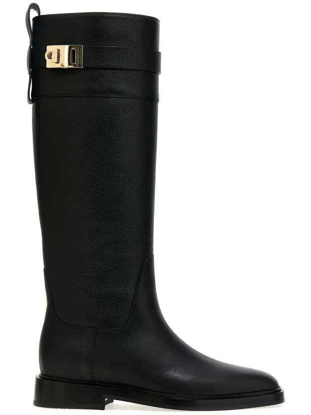 Salvatore Ferragamo 롤리 니하이 부츠 775045_NERO