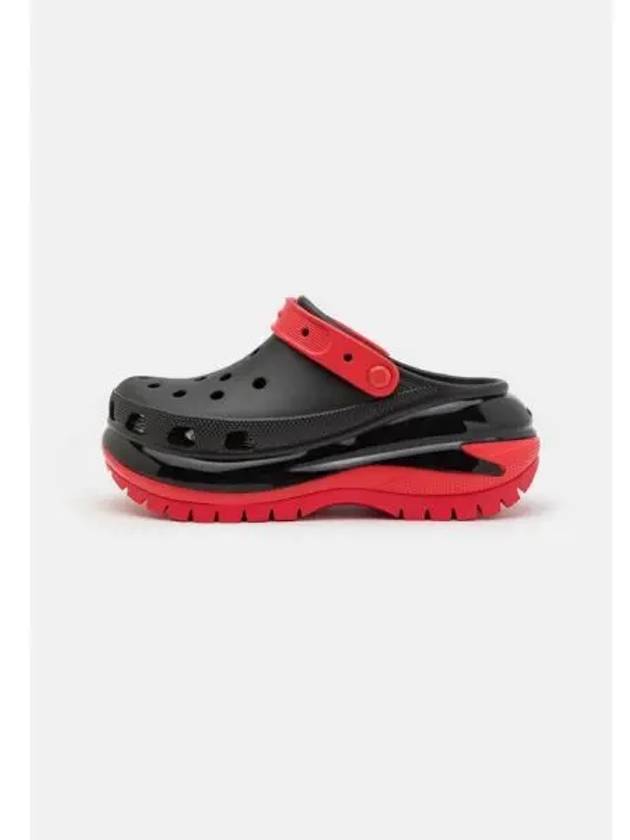4142612 Crocs MEGA CRUSH UNI Pool slides black varsity red