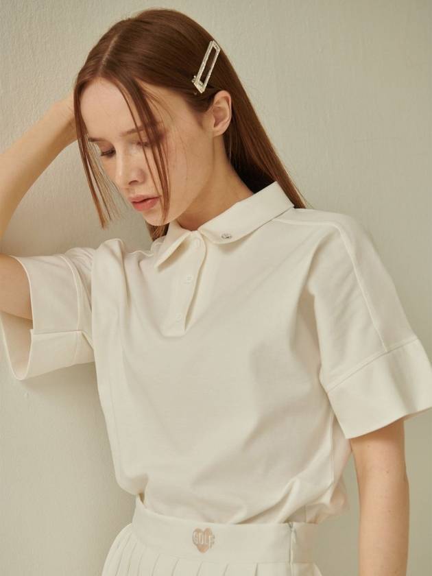 티앤드골프 여성 골프 반팔 심볼 티셔츠 골프웨어 테니스웨어 데일리룩