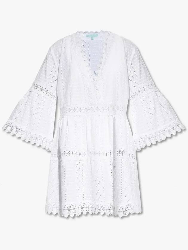 멜리사 오다바쉬 레이스 트림 보헤미안 드레스 VICTORIACR0_WHITE