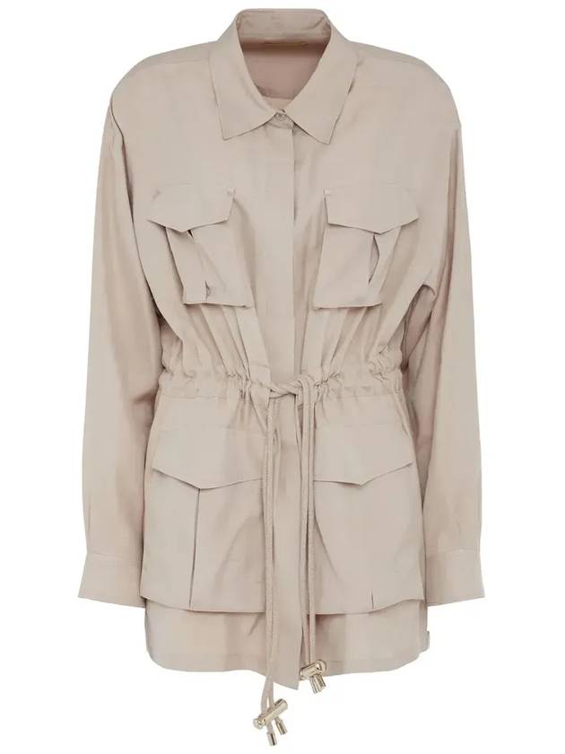 엘리 사브 드로스트링 셔츠 SH112NS25SI001_GR001