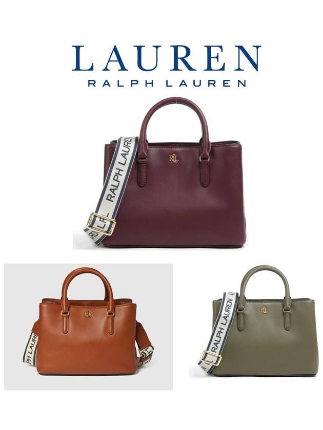 로렌랄프로렌 Marcy 26 파인 그레인 소가죽 핸드백 숄더백 431904136