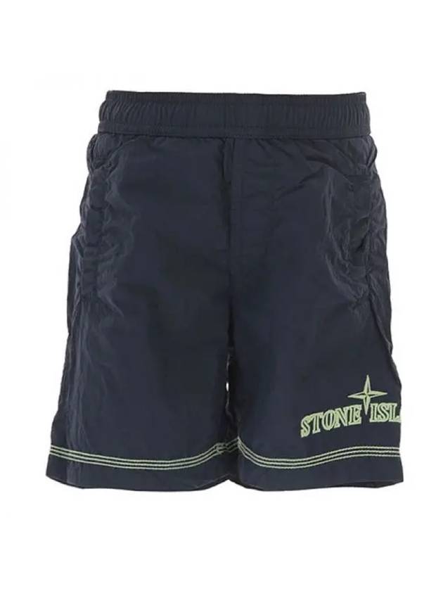STONE ISLAND 스톤아일랜드 키즈 로고 스윔 숏팬츠 7616B0513 V0020