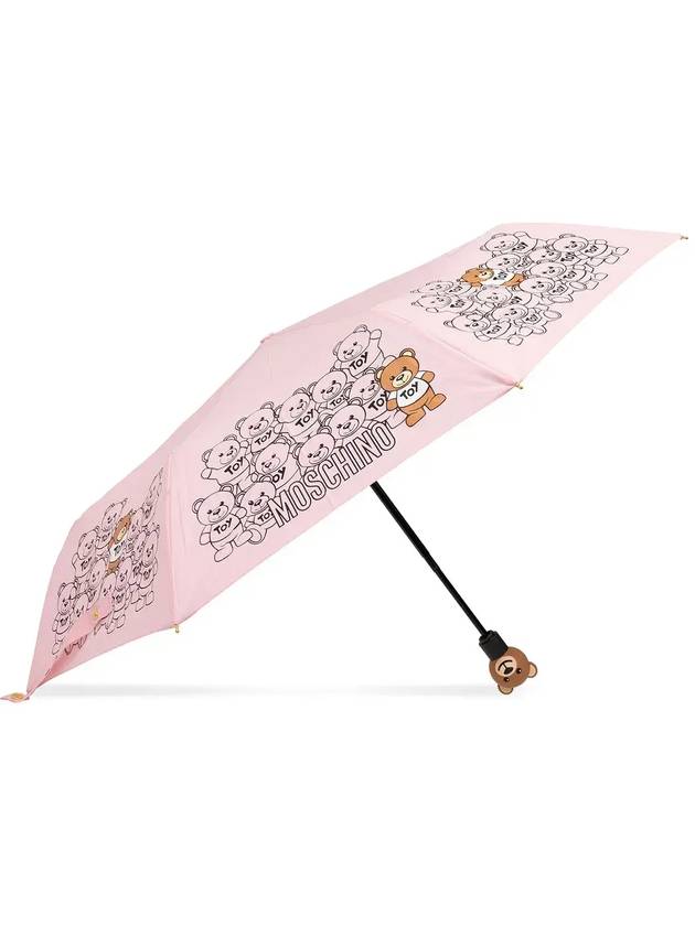 Moschino 테디베어 프린트 우산 8422OPENCLOSEN_PINK