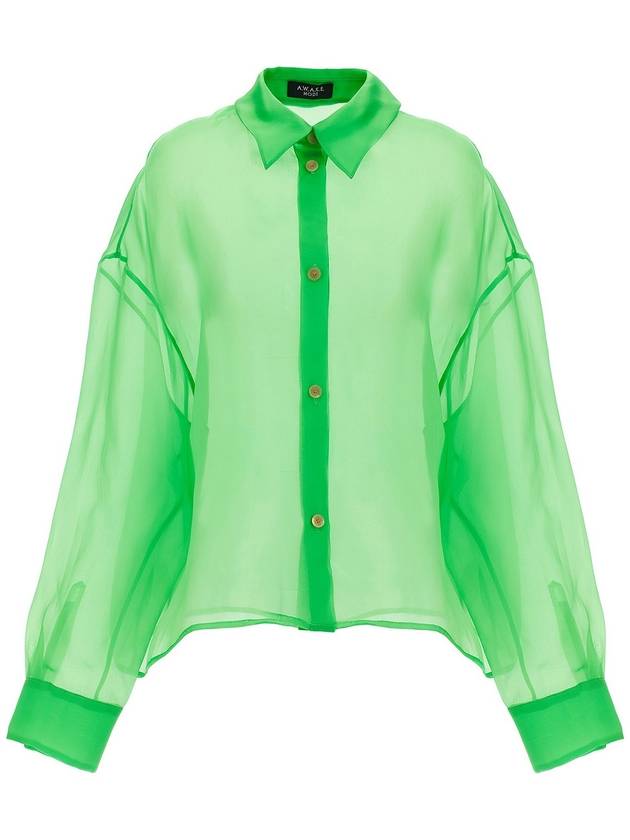 A. W.A. K.E. Mode Organdy 80s shirt