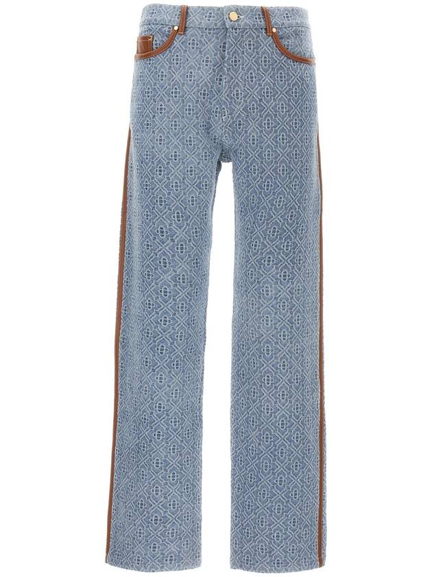카사블랑카 & 39 모노그램& 39 청바지 MPS25TR26001LIGHTWASHDENIMMONOGRAM