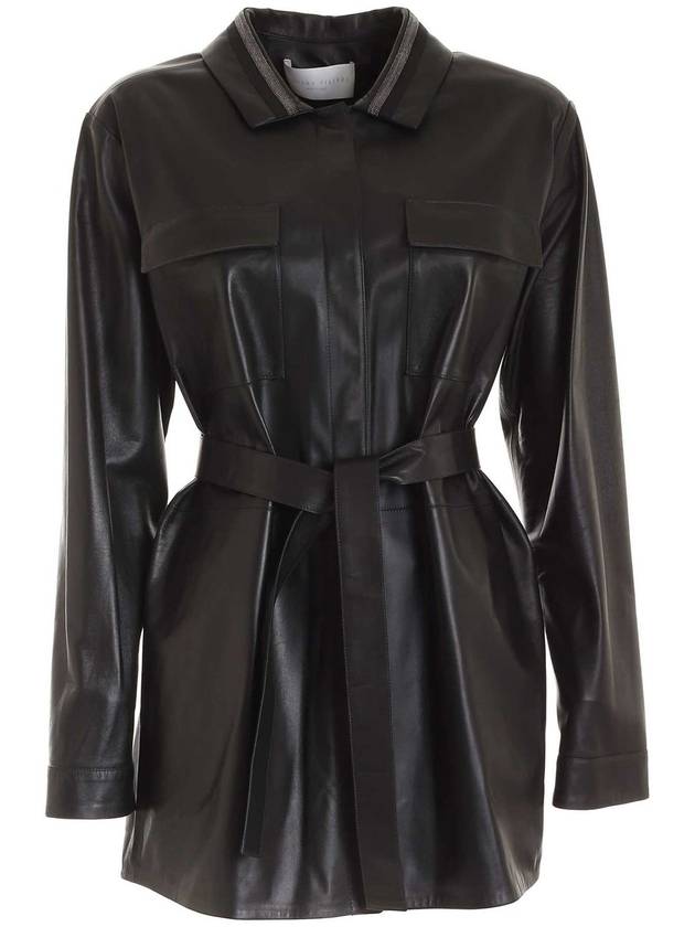 Fabiana Filippi Leather jacket in black