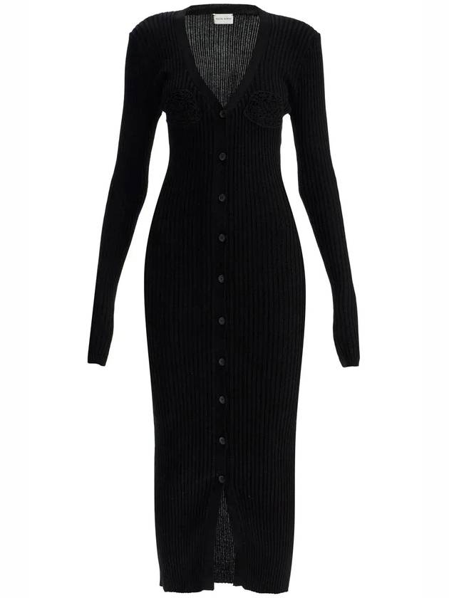 마그다 부트림 크로셰 브라 카디건 드레스 313724_BLACK