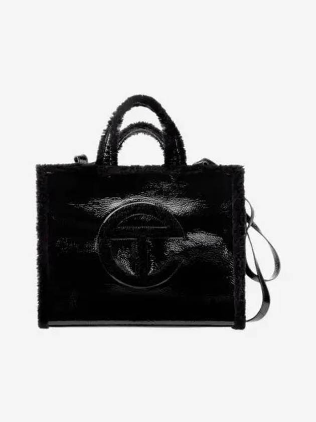 텔파 x 어그 미디움 크링클 블랙 Telfar x UGG Medium Shopper Crinkle Black