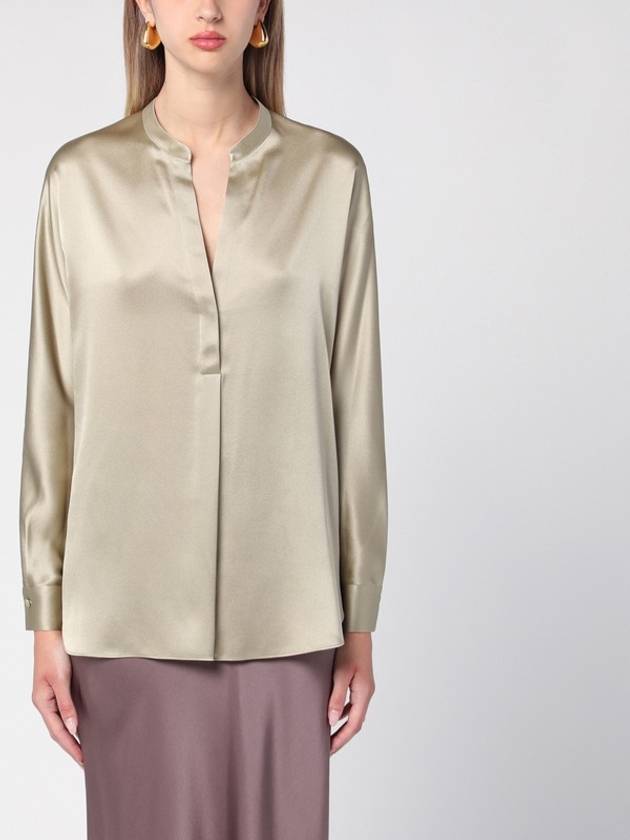 Vince Beige silk blouse